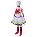 Sailor Moon Hino Rei Kids Children White Tutu Dress Cosplay Costume Outfits Halloween Carnival Suit