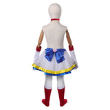 Sailor Moon Hino Rei Kids Children White Tutu Dress Cosplay Costume Outfits Halloween Carnival Suit