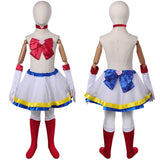 Sailor Moon Hino Rei Kids Children White Tutu Dress Cosplay Costume Outfits Halloween Carnival Suit