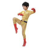 Saitama Kids Children Cosplay Costume Outfits Halloween Carnival Suit