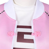 Sakamoto Days Lu Shaotang Women Pink Outfit Cosplay Costume Outfit Halloween Carnival Suit