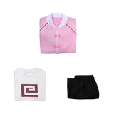Sakamoto Days Lu Shaotang Women Pink Outfit Cosplay Costume Outfit Halloween Carnival Suit