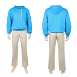 Sakamoto Days Shin Asakura Blue Hoodie Outfit Cosplay Costume Outfit Halloween Carnival Suit