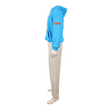 Sakamoto Days Shin Asakura Blue Hoodie Outfit Cosplay Costume Outfit Halloween Carnival Suit