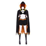 Season 4 Shaula Women Black Outfit Cosplay Costume Outfit Halloween Carnival Suit