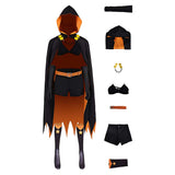 Season 4 Shaula Women Black Outfit Cosplay Costume Outfit Halloween Carnival Suit