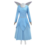 Shrek 2 Fairy Godmother Women Blue Dress Cosplay Costume Outfits Halloween Carnival Suit