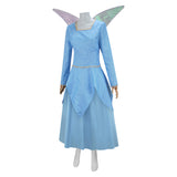 Shrek 2 Fairy Godmother Women Blue Dress Cosplay Costume Outfits Halloween Carnival Suit