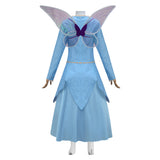 fairy godmother shrek blue dress Shrek 2 Fairy Godmother Women Blue Dress Cosplay Costume Outfits Hallo – TrendsinCosplay