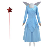 Shrek 2 Fairy Godmother Women Blue Dress Cosplay Costume Outfits Halloween Carnival Suit