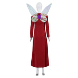 Shrek 2 Fairy Godmother Women Red Dress Cosplay Costume Outfits Halloween Carnival Suit