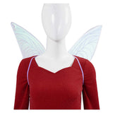 Shrek 2 Fairy Godmother Women Red Dress Cosplay Costume Outfits Halloween Carnival Suit