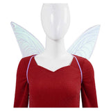 red dress fairy godmother shrek Shrek 2 Fairy Godmother Women Red Dress Cosplay Costume Outfits Hallow – TrendsinCosplay