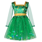 Shrek Fiona Kids Children Green Dress Cosplay Costume Outfits Halloween Carnival Suit Original Design