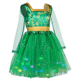 Shrek Fiona Kids Children Green Dress Cosplay Costume Outfits Halloween Carnival Suit Original Design