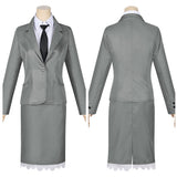 Shunkashuutou Daikousha: Haru no Mai Hinagiku Kayou Women Gray Outfit Cosplay Costume Outfit Halloween Carnival Suit