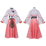 Shunkashuutou Daikousha: Haru no Mai Hinagiku Kayou Women Pink Outfit Cosplay Costume Outfit Halloween Carnival Suit