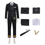 Shunkashuutou Daikousha: Haru no Mai Itecho Kangetsu Black Suit Cosplay Costume Outfit Halloween Carnival Suit