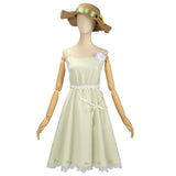 Shunkashuutou Daikousha: Haru no Mai Ruri Hazakura Women White Dress Cosplay Costume Outfit Halloween Carnival Suit