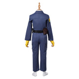 Skeleton Crew 2024 KB Kids Children Blue Jumpsuit Cosplay Costume Outfits Halloween Carnival Suit