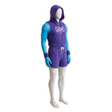 Skeleton King Purple Sportswear Cosplay Costume Outfit Halloween Carnival Suit