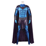 Skeletor Blue Jumpsuit Cosplay Costume Outfit Halloween Carnival Suit