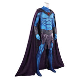 Skeletor Blue Jumpsuit Cosplay Costume Outfit Halloween Carnival Suit