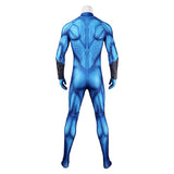Skeletor Blue Jumpsuit Cosplay Costume Outfit Halloween Carnival Suit
