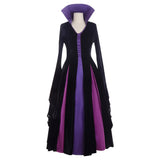 Sleeping Beauty Maleficent Purple Witch Costume Cosplay Costume Outfit Halloween Carnival Suit