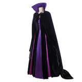 Sleeping Beauty Maleficent Purple Witch Costume Cosplay Costume Outfit Halloween Carnival Suit