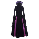Sleeping Beauty Maleficent Purple Witch Costume Cosplay Costume Outfit Halloween Carnival Suit