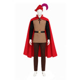 Sleeping Beauty Prince Phillip Brown Outfit Cosplay Costume Outfit Halloween Carnival Suit