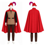 Sleeping Beauty Prince Phillip Brown Outfit Cosplay Costume Outfit Halloween Carnival Suit