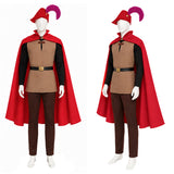 Sleeping Beauty Prince Phillip Brown Outfit Cosplay Costume Outfit Halloween Carnival Suit