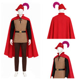 Sleeping Beauty Prince Phillip Brown Outfit Cosplay Costume Outfit Halloween Carnival Suit