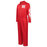 Slipknot Joey Jordison Red Jumpsuit Cosplay Costume Outfit Halloween Carnival Suit