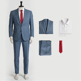 Smoking Behind the Supermarket with You Sasaki Blue Suit Cosplay Costume Outfit Halloween Carnival Suit
