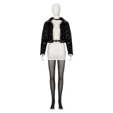 Smoking Behind the Supermarket with You Yamada Black Leather Suit Cosplay Costume Outfit Halloween Carnival Suit
