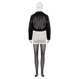 Smoking Behind the Supermarket with You Yamada Black Leather Suit Cosplay Costume Outfit Halloween Carnival Suit