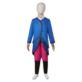 Spellbound (2024) Princess Ellian Kids Children Blue Outfit Cosplay Costume Outfits Halloween Carnival Suit