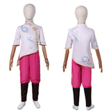 Spellbound (2024) Princess Ellian Kids Children White Outfit Cosplay Costume Outfits Halloween Carnival Suit