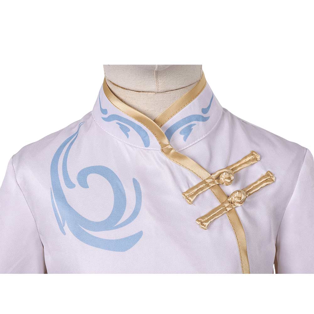 princess ellian dress Spellbound (2024) Princess Ellian Kids Children White Outfit Carnival Halloween Cosplay Costume
