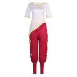 Spellbound (2024) Princess Ellian Women Red Outfit Cosplay Costume Outfits Halloween Carnival Suit