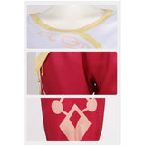 Spellbound (2024) Princess Ellian Women Red Outfit Cosplay Costume Outfits Halloween Carnival Suit