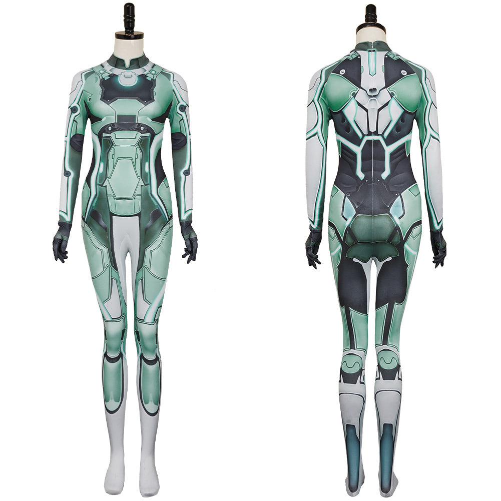 Split Fiction Zoe Women Sci fi Green Jumpsuit Cosplay Costume Outfits Split Fiction Zoe Women Sci fi Green Jumpsuit Cosplay Costume Outfits
