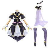 Star Detective Precure Moria Luluka Women Black Dress Cosplay Costume Outfit Halloween Carnival Suit