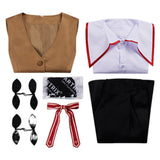 Fate/Stay Night Tohsaka Rin Brown Dress Cosplay Costume Outfits Halloween Carnival Suit