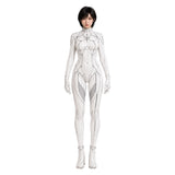 Stellar Blade: Blood Rain Eve Women White Jumpsuit with Black Cape Cosplay Costume Outfit Halloween Carnival Suit