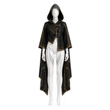 Stellar Blade: Blood Rain Eve Women White Jumpsuit with Black Cape Cosplay Costume Outfit Halloween Carnival Suit