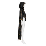 Stellar Blade: Blood Rain Eve Women White Jumpsuit with Black Cape Cosplay Costume Outfit Halloween Carnival Suit